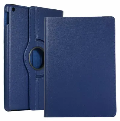 Produktbild von Mobigear DuoStand iPad 8 (2020) Hülle, drehbare Klapphülle - Blau