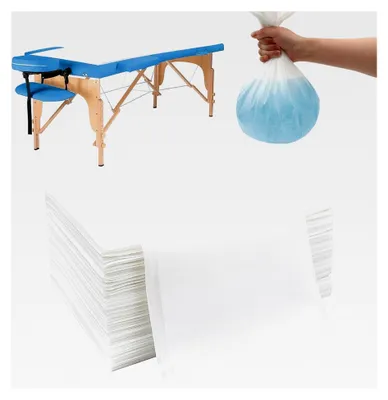 Produktbild von Einweg Massageliege Bettlaken wasserdicht und öldicht, 80 x 180 cm (60 Stück)
