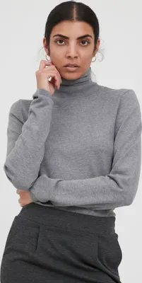 Produktbild von Ichi IHMafa Damen Strickpullover Rollkragenpullover Pullover mit Rollkragen Rippbündchen Feinstrick Slim fit