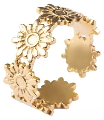 Image de Bague ouverte plaquée or Nirelyn EWR250280G