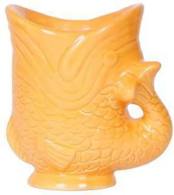 Immagine prodotto di Vaso a forma di pesce - Arancione - Ø6cm - Coprivaso decorativo in