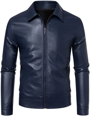 Productafbeelding van Currero Leren Jas Heren Blauw S