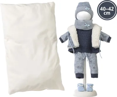 Produktbild von Llorens M738-81 Baby Puppe Outfit NEW BORN Größe 40-42 cm