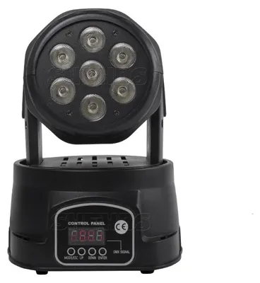 Obrázek produktu pro LED pohyblivá reflektorová svítilna – osvětlení pro pódium – 7x18W RGBW 6v1 – sada 4 kusů – zástrčka EU – pro diskotéky, DJ, kluby, party
