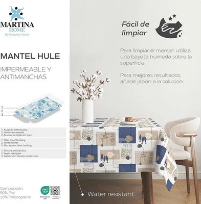 Obrázok produktu pre Famanu – obrus, vodeodolný a odolný voči škvrnám – 260 x 140 cm