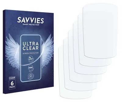 Produktbild von 6x Für Garmin eTrex H Schutzfolie Savvies Displayschutz Display Schutz Folie Klar Transparent