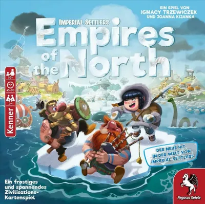 Produktbild von Pegasus Empires of the North, Brettspiel, Reisen/Abenteuer, 10 Jahr(e), 45 min