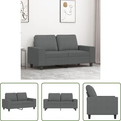 Produktbild von The Living Store 2-Sitzer-Sofa Dunkelgrau 120 cm Stoff