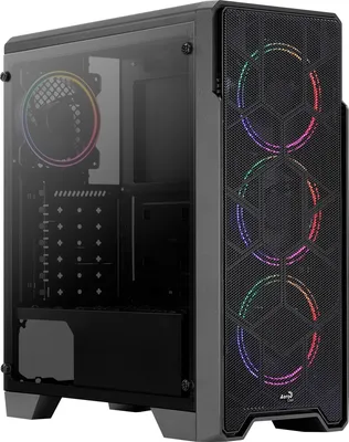 Image de Aerocool ACCM-PV21033.11 Geh AeroCool Midi ORE SATURN FRGB Black MicroATX/ATX/MiniITX