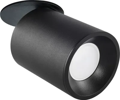 Zdjęcie produktu dla Oprawa podtynkowa ruchoma GU10 czarna PALLAS 314093 Polux