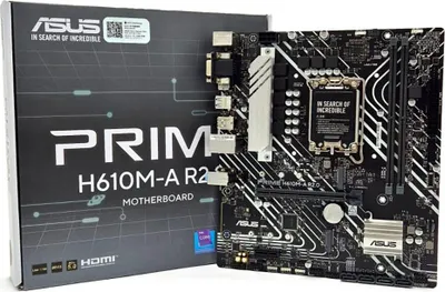 Immagine prodotto di ASUS PRIME H610M-A R2.0 S1700//DP-HDMI-VGA/2xM.2/µATX NOVITÀ! Con USB-C interna - Scheda madre - Micro/Mini/Flex-ATX
