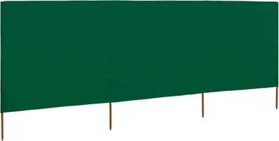 Produktbild von vidaXL 3-teiliges Windschutzgewebe 400 x 80 cm Grün