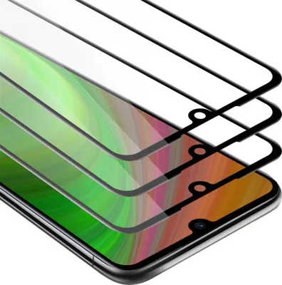 Immagine prodotto di Cadorabo 3x Pellicola protettiva a schermo intero per Xiaomi RedMi 7 in vetro protettivo del display temperato nero
