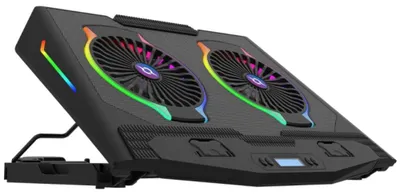 Produktbild von Laptop-Kühlpad Aktiv Leistungsstark RGB Schwarz 17 Zoll