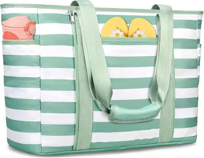 Produktbild von Strandtasche XXL 45 l, wasserdicht, leicht, 12 Fächer, faltbar, für Schwimmen