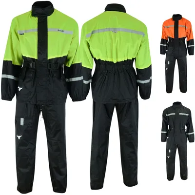 Produktbild von BULLDT Motorrad Regenkombi Regenjacke + Regenhose, Größe:50/M, Neon Farbe:Neon Gelb