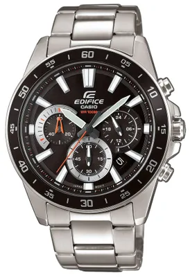 Productafbeelding van Casio Edifice, analoog herenhorloge, roestvrij staal, zilverkleurig, model EFV-570D-1AVUEF