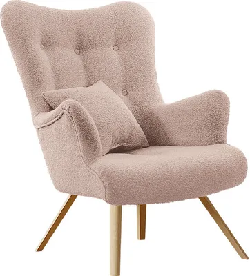 Produktbild von MIRJAN24 Sessel Zawil Boucle, Vintage Relaxsessel, Polstersessel, Wohnzimmersessel vom Hersteller (Farbe: Baloo 2072)