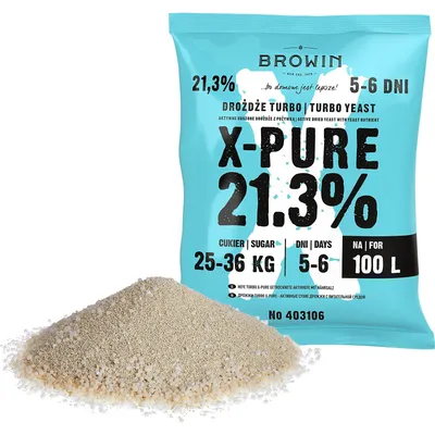 Produktbild von BROWIN Hefe Turbo X-Pure, Gärhefe für Destillation, 360 g