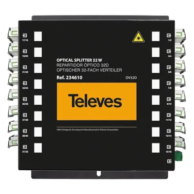 Immagine prodotto di Splitter ottico 32 porte SC/APC per reti in fibra ottica e GPON