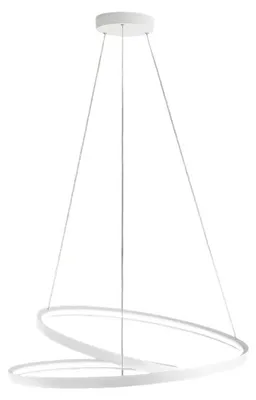 Produktbild von 70-W-LED-Pendelleuchte, Mattweiß, Serie 6618, Metall- und Aluminiumrahmen, verstellbar, modernes Design, CCT-Technologie – Perenz