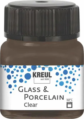 Zdjęcie produktu dla KREUL 16298 KREUL Barwnik do szkła i porcelany bezbarwny, brąz espresso, 20 ml