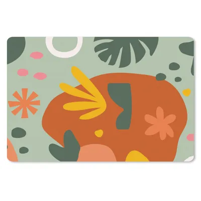 Produktbild von MuchoWow® Schreibtischunterlage Monstera - Pflanzen - Muster 60x40 cm - XXL Mauspad - Großes Mauspad