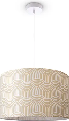 Produktbild von Deckenlampe Wohnzimmer Pendelleuchte Esstisch Lampenschirm Stoff Modern Abstrakt