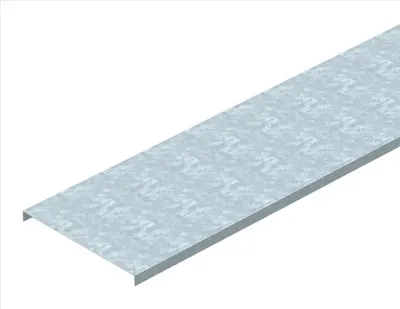 Obrázok produktu pre OBO Kryt, neperforovaný, káblový žľab/káblová lišta, 300 mm, oceľ, pozinkovaný pás, tyč, 1 ks.