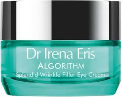 Zdjęcie produktu dla Dr Irena Eris Algorithm Splendid Wrinkle Filler Eye Cream, Krem pod oczy, Kobiety, Skóra dojrzała, Przeciw cieniom, Krem przeciwzmarszczkowy, Elastyczność, Ujędrniający, Nawilżający, Słoiczek, Aqua (Water), Isododecane, Caprylic/Capric Triglyceride, 1,2-Hexanediol, Glycerin, Silica,...