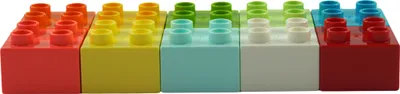 Produktbild von LEGO® DUPLO® 2x2 Steine Bausteine Bunt Gemischt - 3437 NEU! Menge 50x