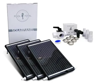 Produktbild von Solarkollektor Exklusiv 111,5 x 66 cm bis 30 m³ + Bypass-Set