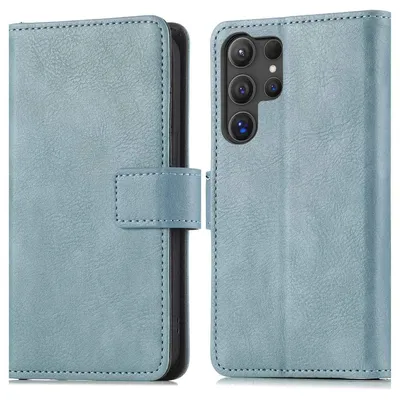 Imagen del producto de Funda Tipo Libro de Lujo para Samsung Galaxy S25 Ultra - Azul claro