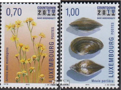 Produktbild von Briefmarken Luxemburg 2010 Mi 1857-1858 (kompl.Ausg.) postfrisch Naturschutzinitiative