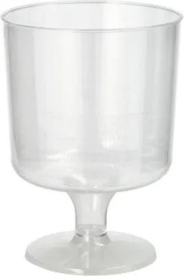 Imagen del producto de PAPSTAR 12145. Vaso de plástico para vino tinto, 0,2 litros, transparente