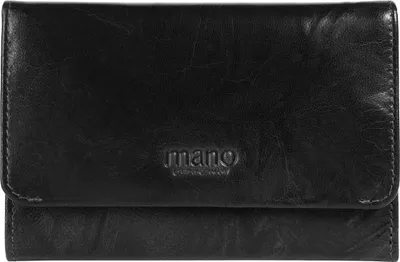 Produktbild von mano Geldbörse Querformat Damen 021571 schwarz