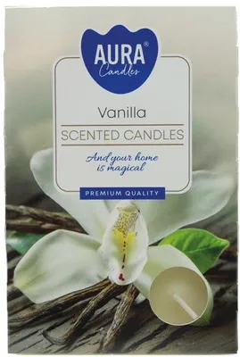 Zdjęcie produktu dla Świeczka zapachowa 6 x 6 podgrzewaczy Zestaw świeczek zapachowych Vanilla - Wanilia