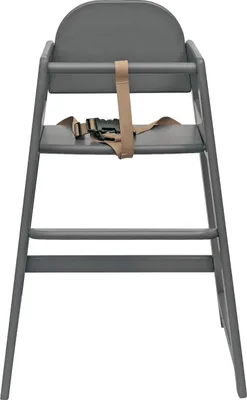 Produktbild von Safetots Einfach Stapelbarer Holzhochstuhl, Grau