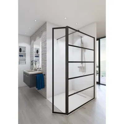 Produktbild von AURYS BALEARES® ATELIER N°2 Duschabtrennung - 8 mm gehärtetes Saint-Gobain Timeless Glas - B 140 cm x H 198 cm