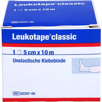 Obrázok produktu pre Leukotape classic 5 cm x 10 m biely neelastický obväz, 1 ks. Obväz