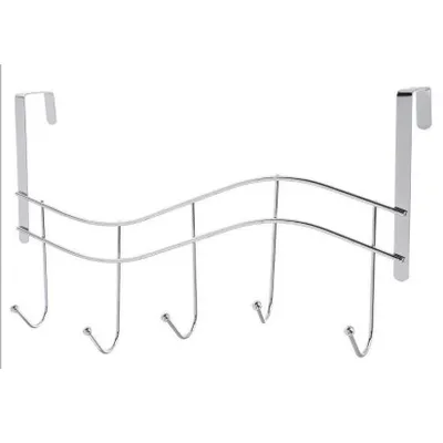 Produktbild von 5five Simply Smart Türgarderobe aus Metall silber 23,5cm x 38,5cm x 9,5cm