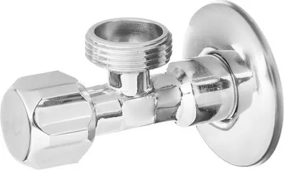 Obrázok produktu pre chrómovaná zátka vodného ventilu 1/2 x 1/2 palca so závitom BSP pre umývadlo práčky