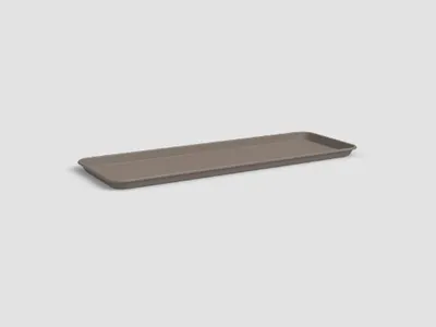 Produktbild von Artevasi Capri Rectangular Saucer, Untersetzer, Graubraun, 1,4 l, 169 mm, 477 mm, 24 mm