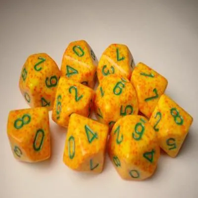 Produktbild von Chessex Speckled Polyhedral Ten d10 Set - Lotus