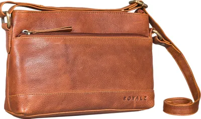 Produktbild von ROYALZ Echtleder Vintage Handtasche Damen Umhängetasche "Minnesota" Moderne Schultertasche Leder klein Lederhandtasche Elegant Clutch Tasche