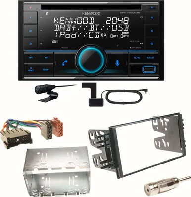 Produktbild von Kenwood DPX-7300DAB Bluetooth DAB Einbauset für Kia Sorento JC Rio DC Carnival