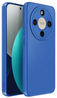 Obrázek produktu pro Avizar, Honor Magic 8 Lite silikonové pouzdro flexibilní s ochranným rámečkem pro fotoaparát, matné, modré