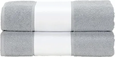 Produktbild von A&R AR081 | Badetuch SUBLI-Me® Bath Towel, 70 x 140 cm - Farbe: Light Grey - Größe: 70 x 140 cm