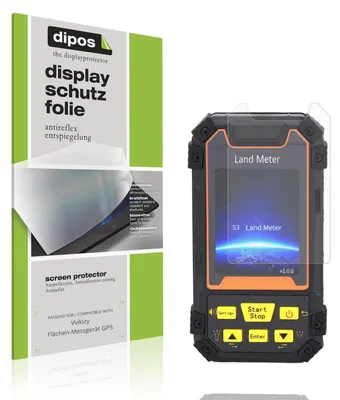 Immagine prodotto di 2x Pellicola Protettiva per Vvikizy Flächen-Messgerät GPS Protezione Schermo Antiriflesso dipos