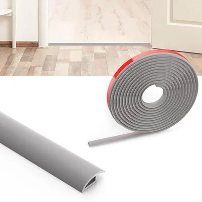 Immagine prodotto di Profilo di raccordo autoadesivo, 3 m x 3,5 cm, PVC, grigio, altezza 10 mm